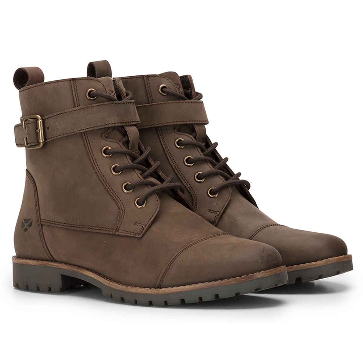 Hoggs Of Fife Women's Bridle Buckle Boot Brown