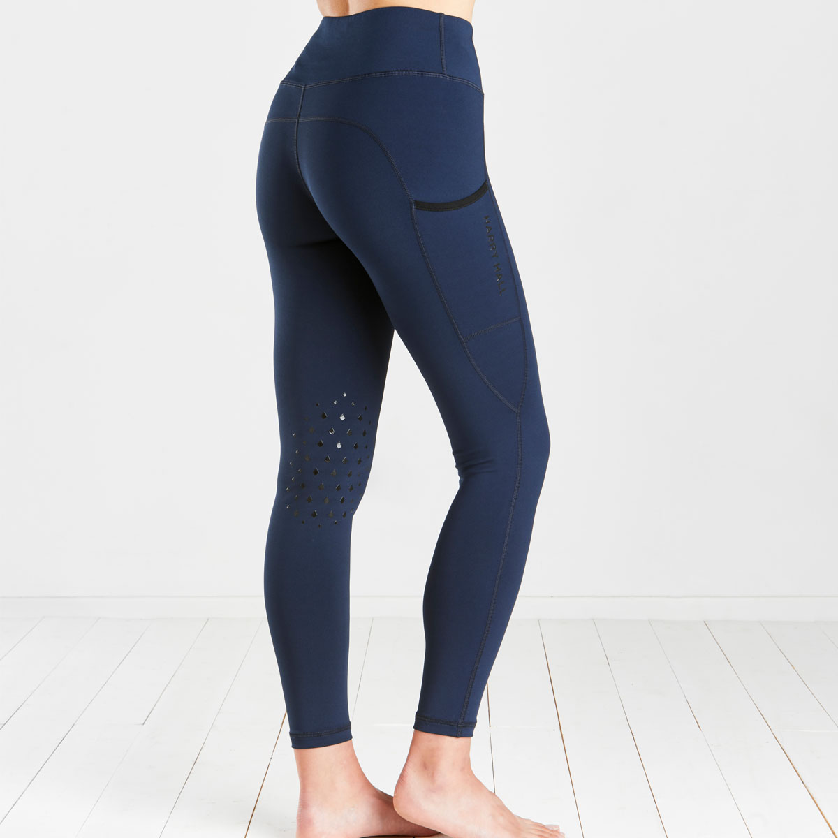 Harry Hall Bala Silicone Knee Riding Tight Navy Blue