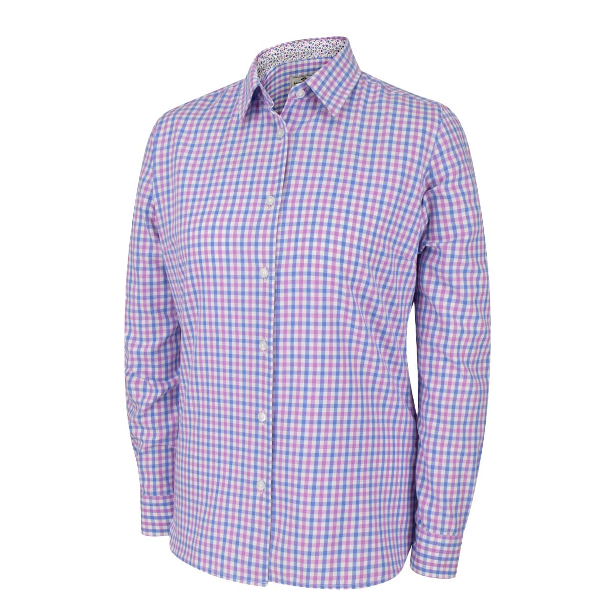 Hoggs Of Fife Becky II Women's Cotton Shirt Pink/Blue