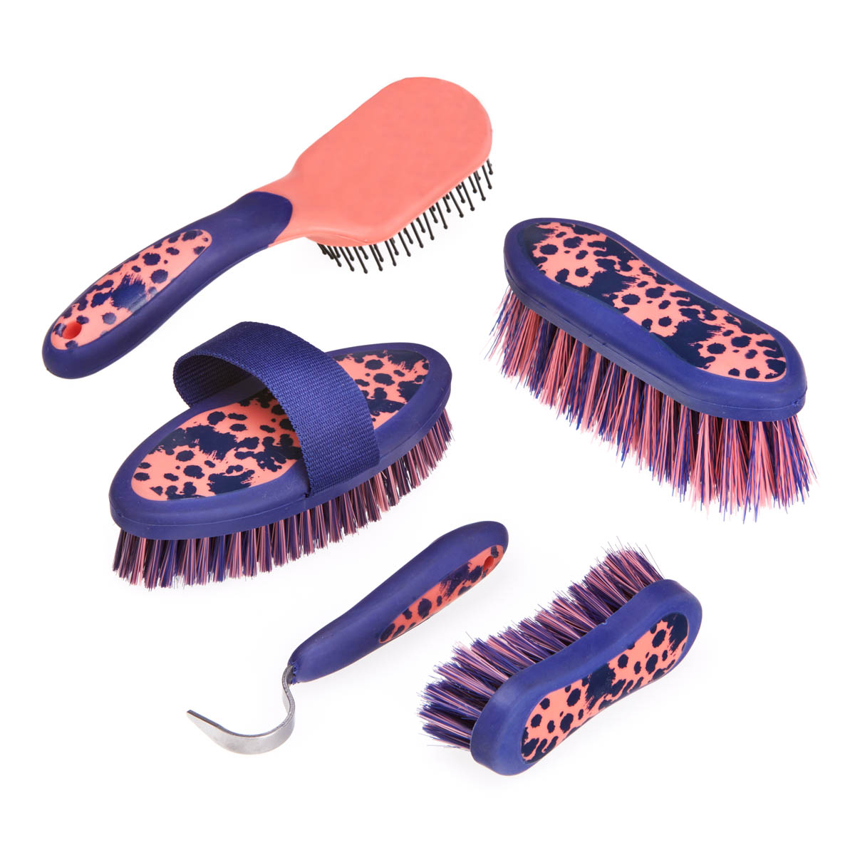 Cottage Craft Grooming Brush Set Navy blue