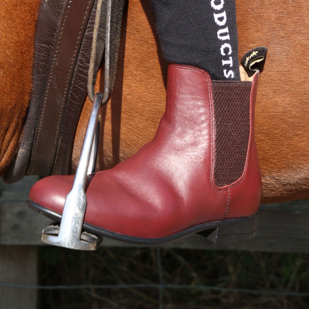 Supreme Products Show Ring Jodhpur Boots - Junior Oxblood