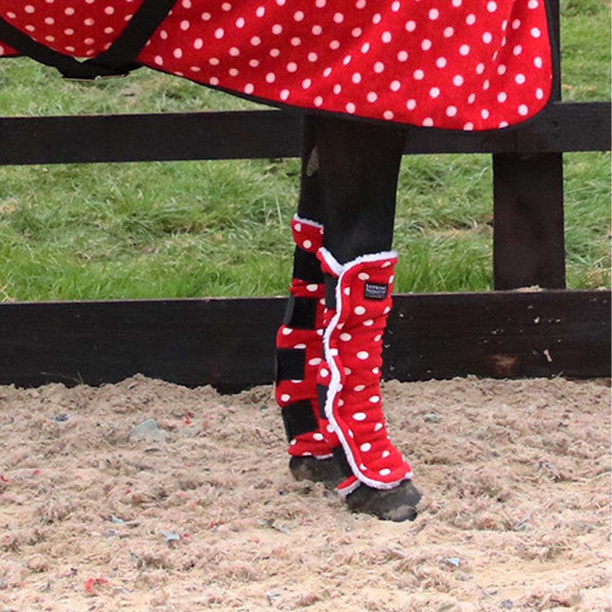 Supreme Products Dotty Fleece Boots Red