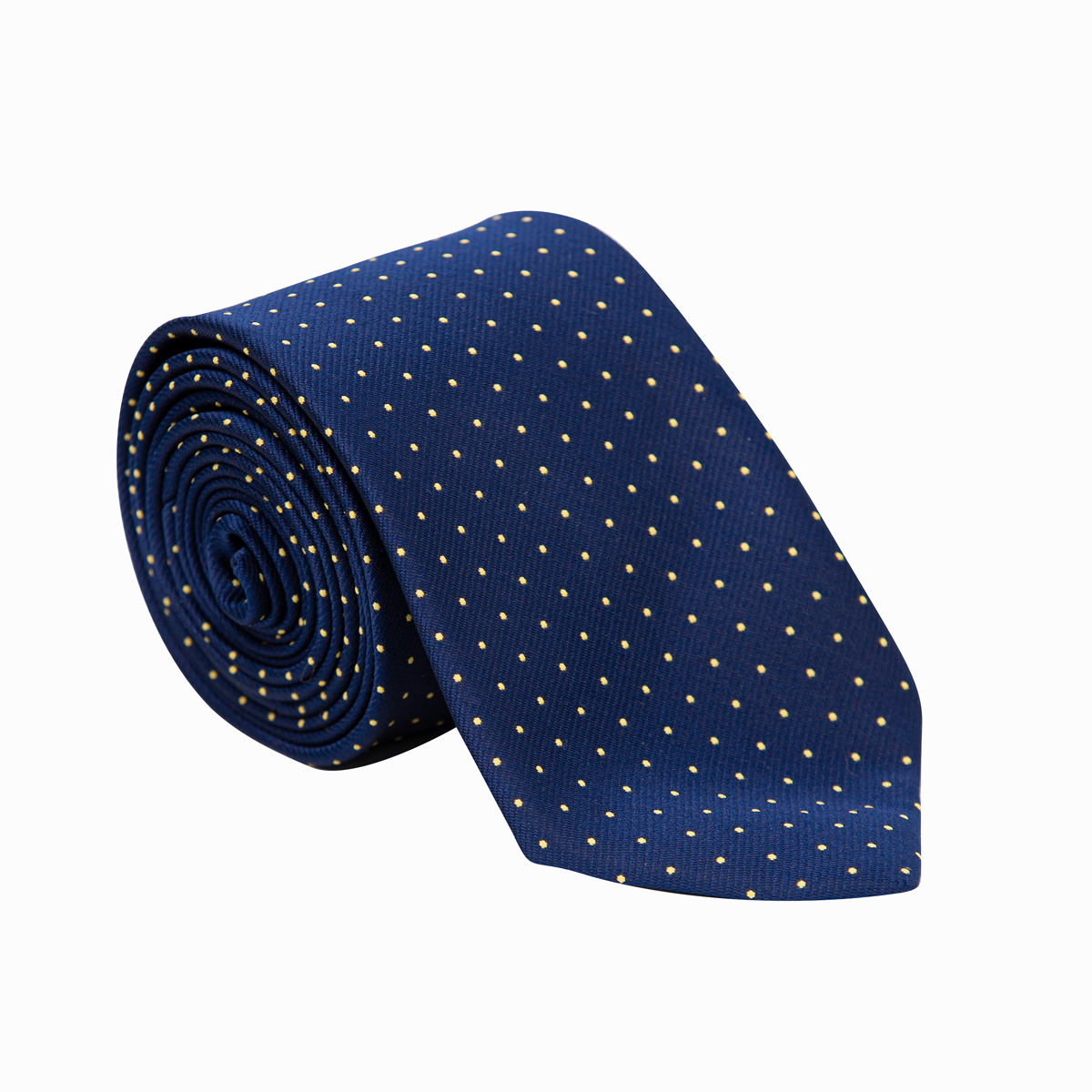 Supreme Products Show Tie - Navy/Gold Spot - Adult 