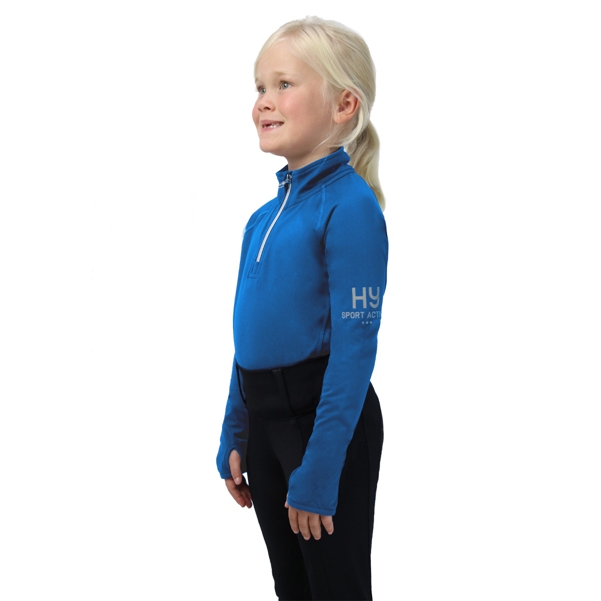 Hy Sport Active Young Rider Base Layer - Jewel Blue