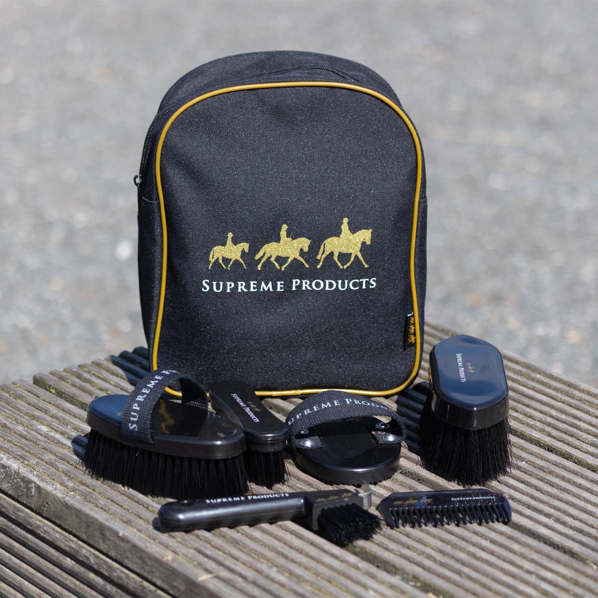 Supreme Products Pampered Pony Grooming Rucksack Black