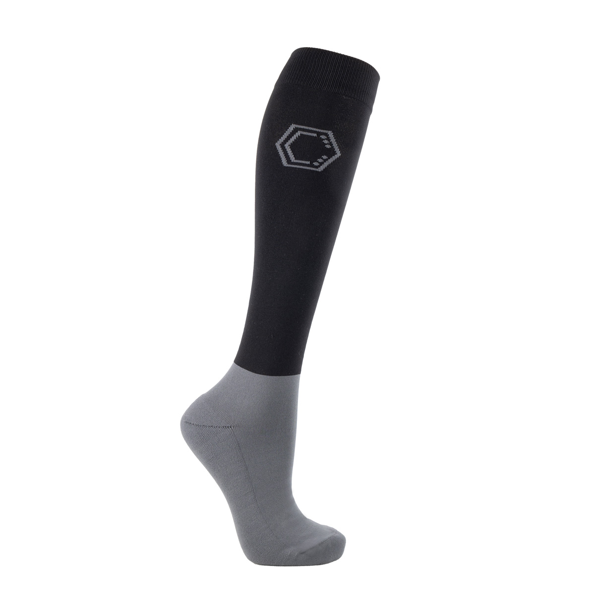 Coldstream Ancroft Cushioned Riding Socks Black/Grey 