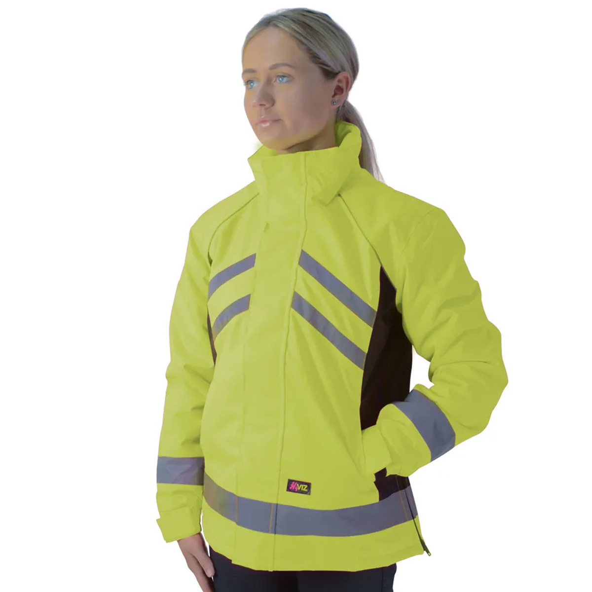 Reflector Waterproof Riding Jacket - Hy Equestrian Yellow