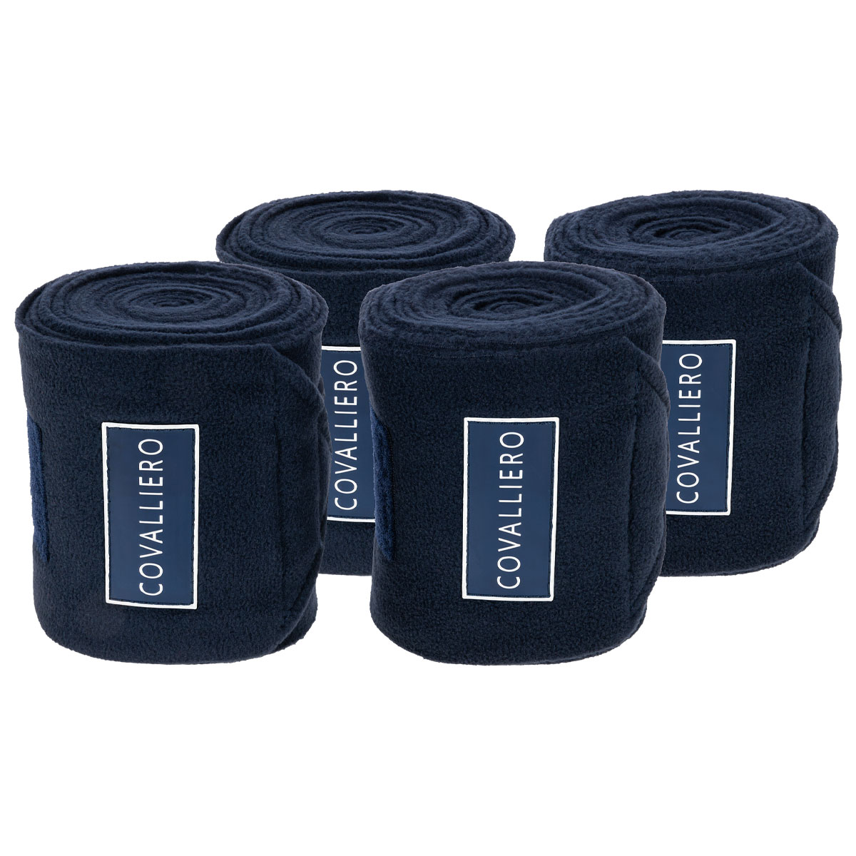 Covalliero Fleece Bandages Set of 4 Dark Navy Size ONE