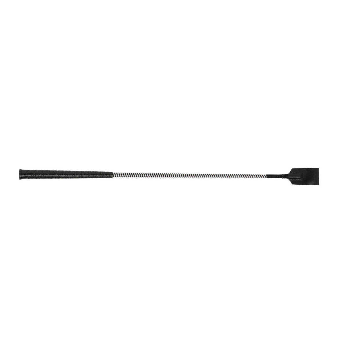 Black & White Gel Handle Riding Whip