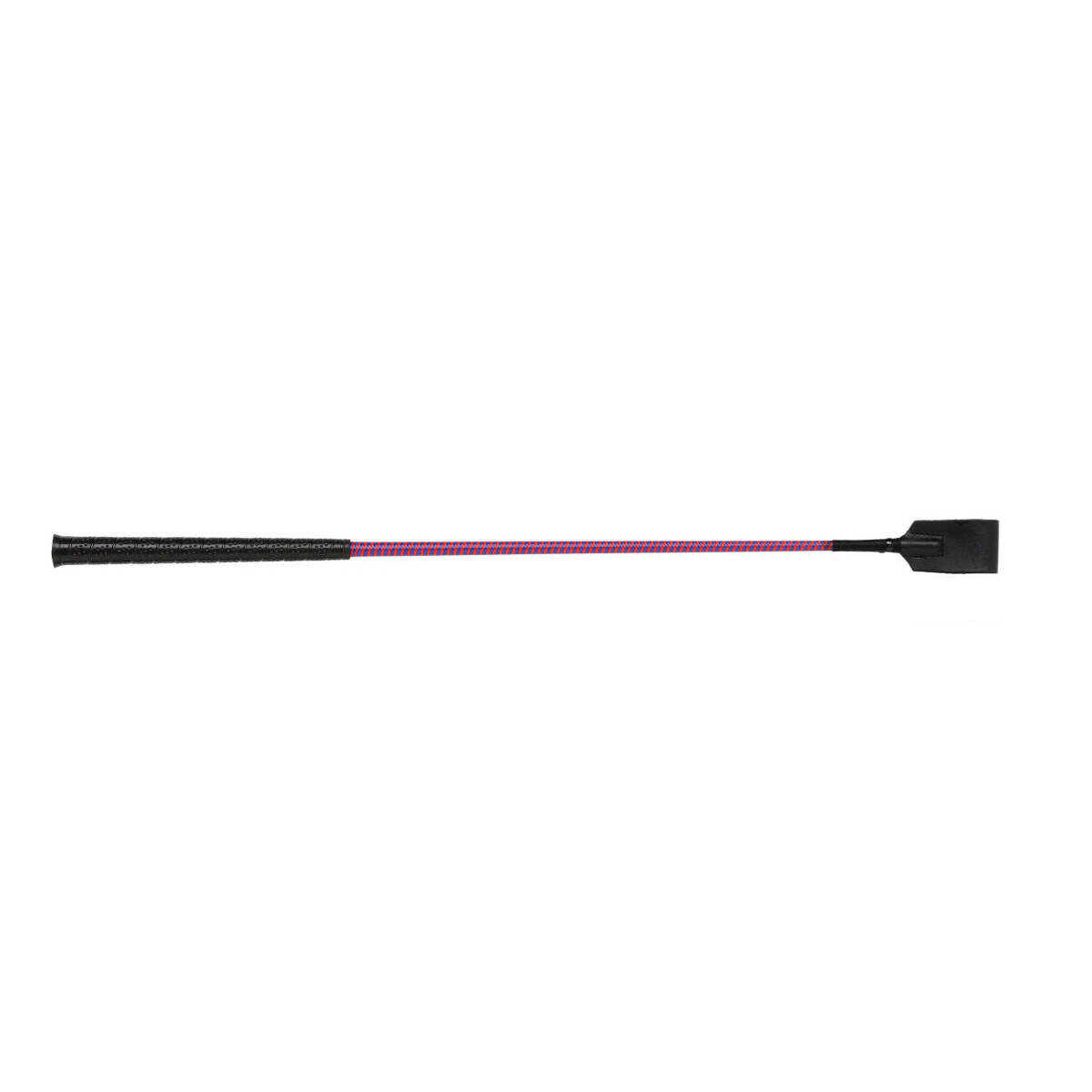 Red & Royal Blue Gel Handle Riding Whip