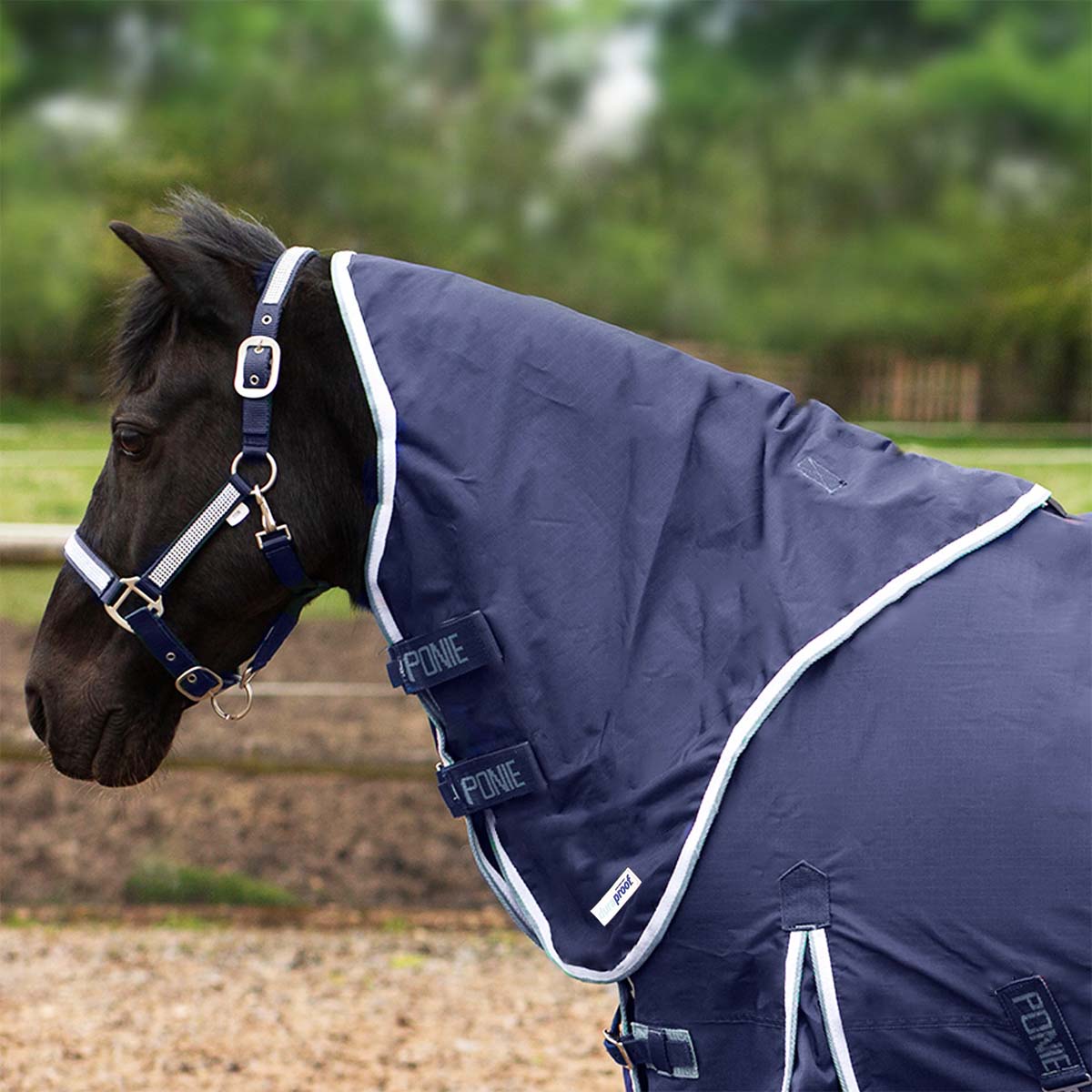 PONIE 150 Duraproof Turnout Neck Cover Navy Blue