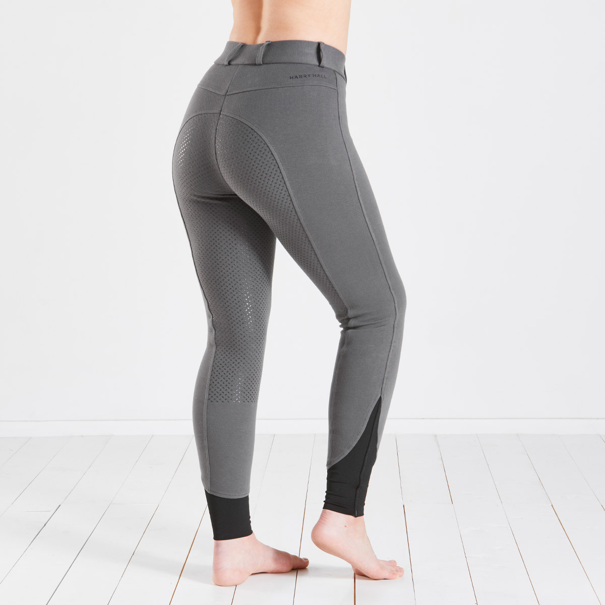 Harry Hall Farnell Full Grip Seat Breeches Grey