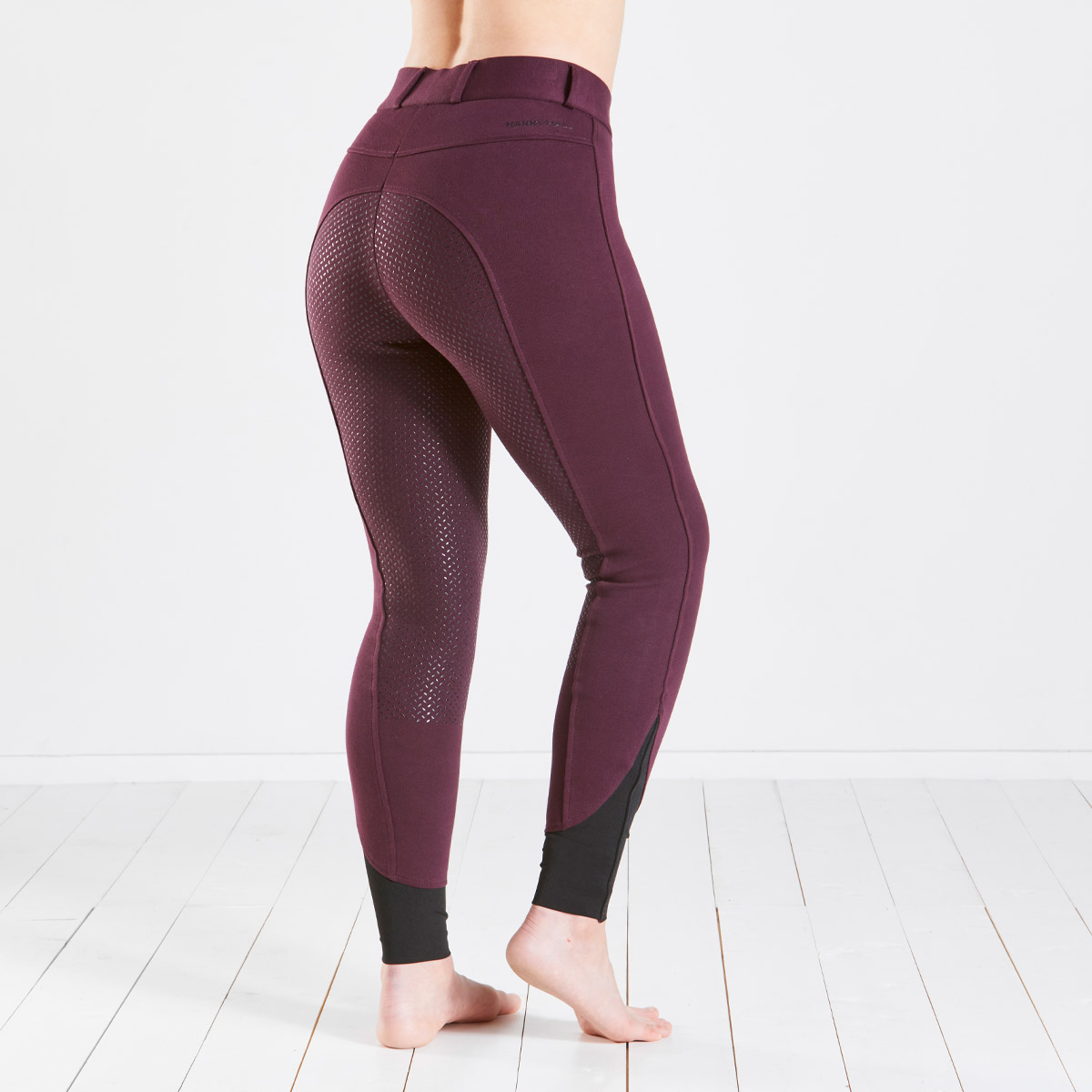 Harry Hall Farnell Full Grip Seat Breeches Plum
