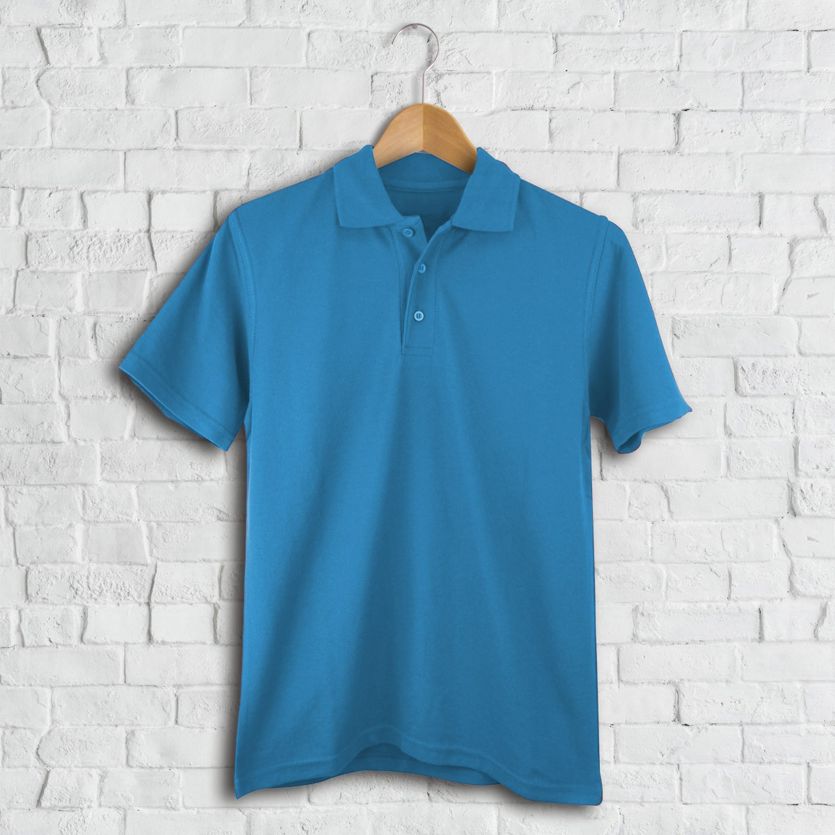 Personalised Men's Embroidered Polo Shirt Turquoise