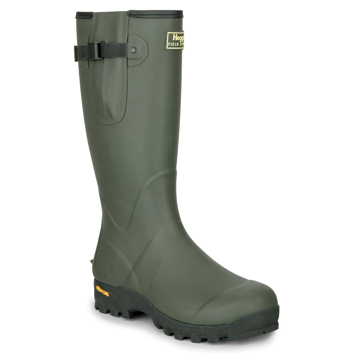 Hoggs Of Fife Field Sport Neo-Lined Rubber Wellington Boot Green