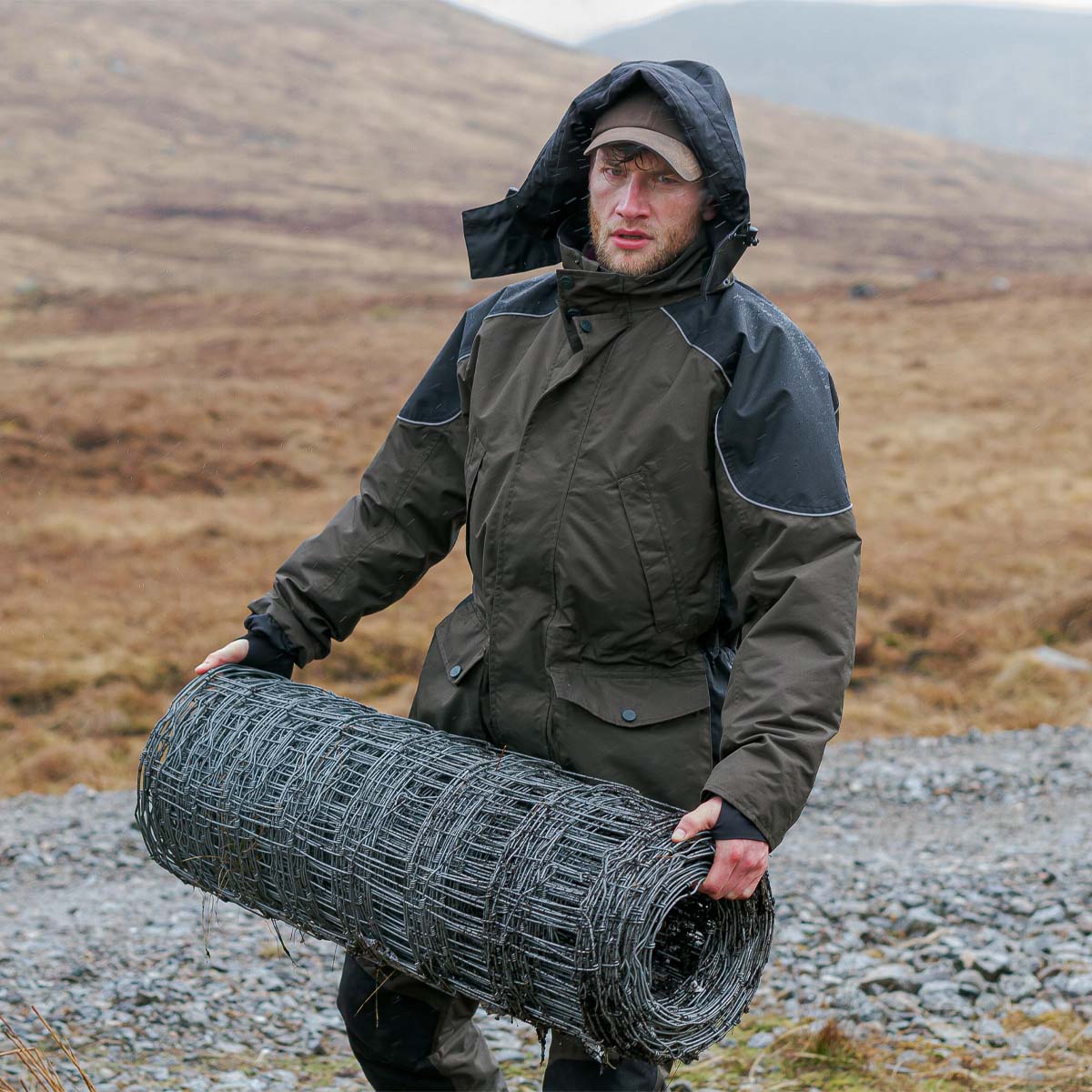 Hoggs Of Fife Field Tech Waterproof Jacket Green 