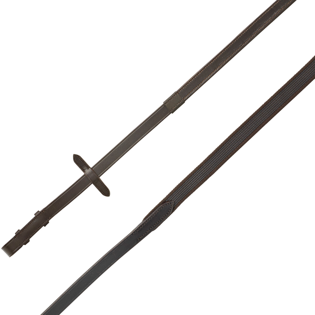 Cottage Craft Half Rubber Reins Brown