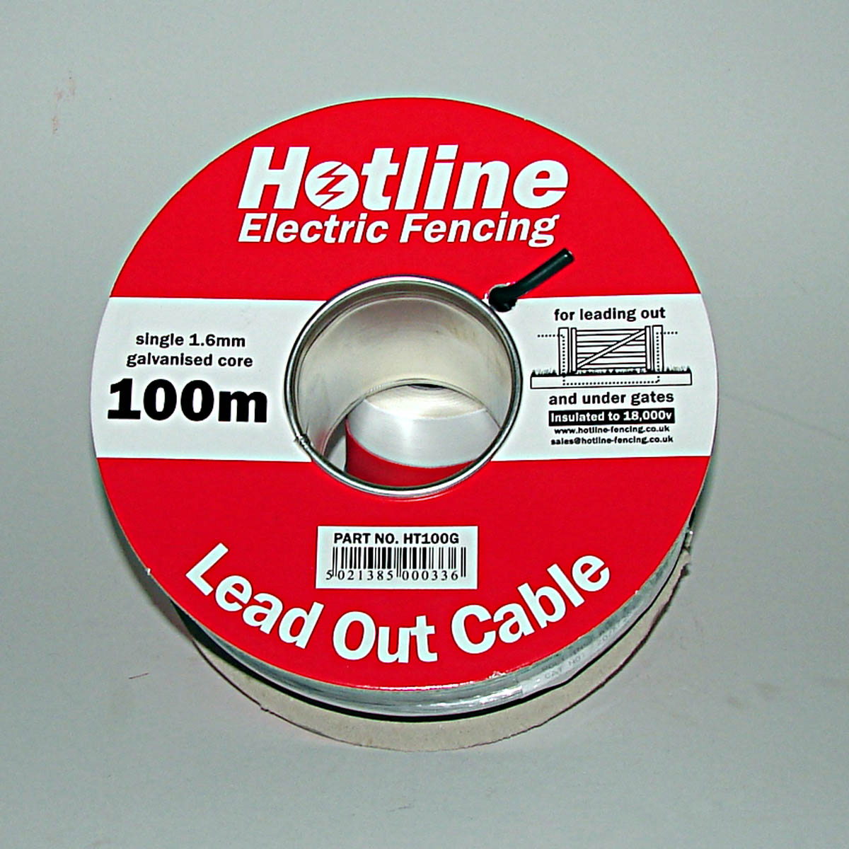 100m Insulated 1.6mm steel cable 