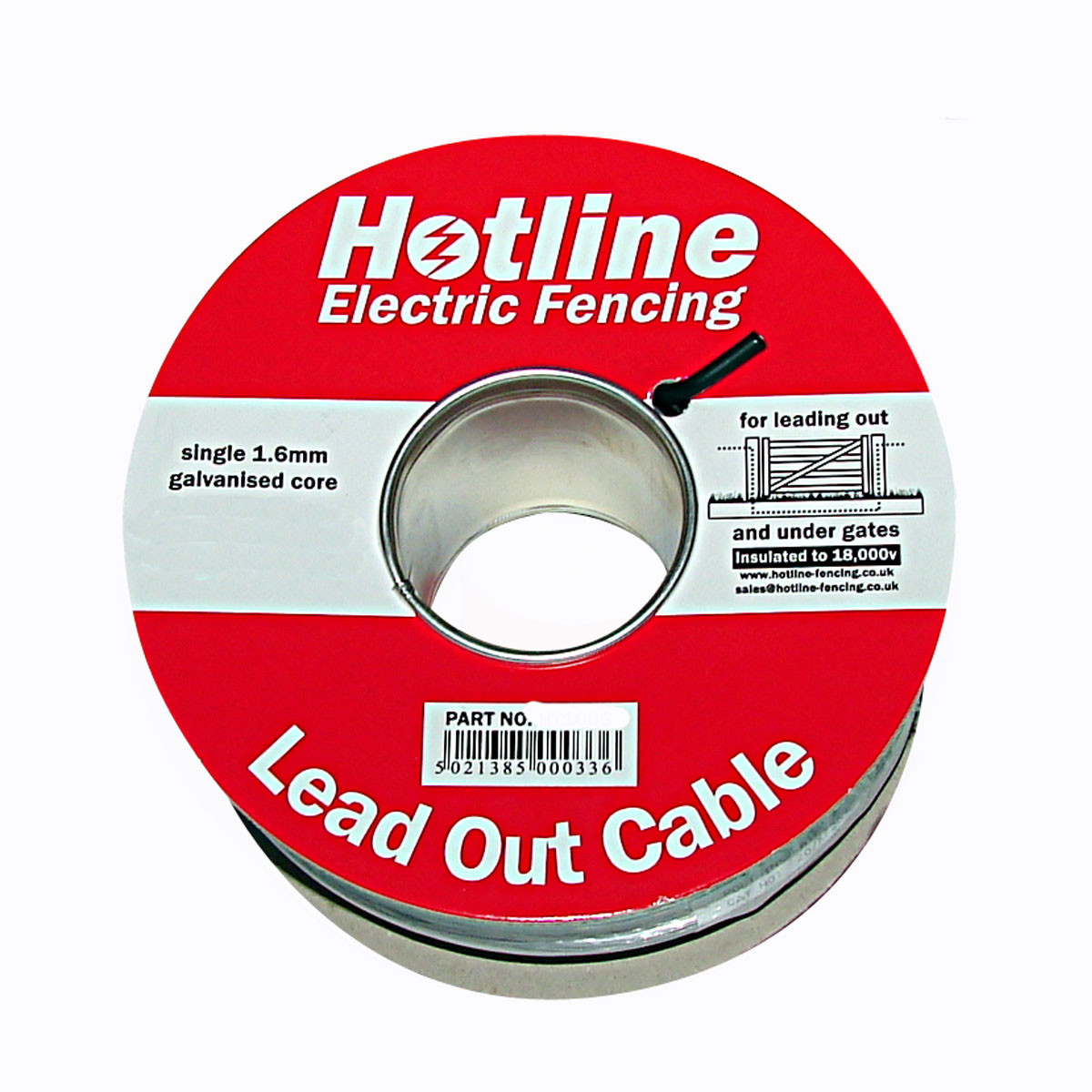 50m Insulated 1.6mm steel cable 