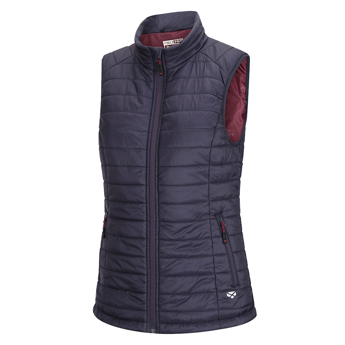 Hoggs Of Fife Kingston Women's Rip-Stop Gilet Navy/Merlot
