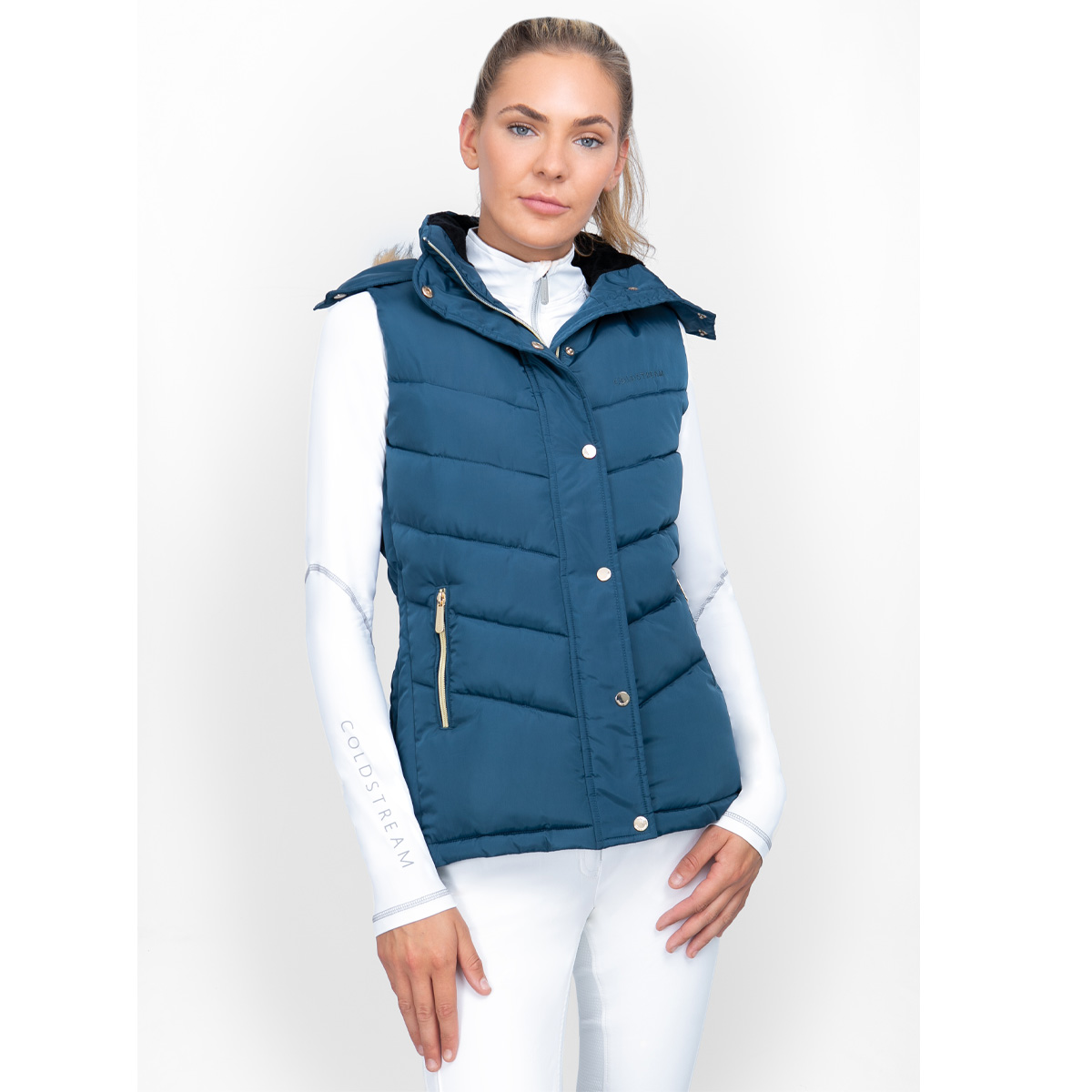Coldstream Leitholm Quilted Gilet  Blue