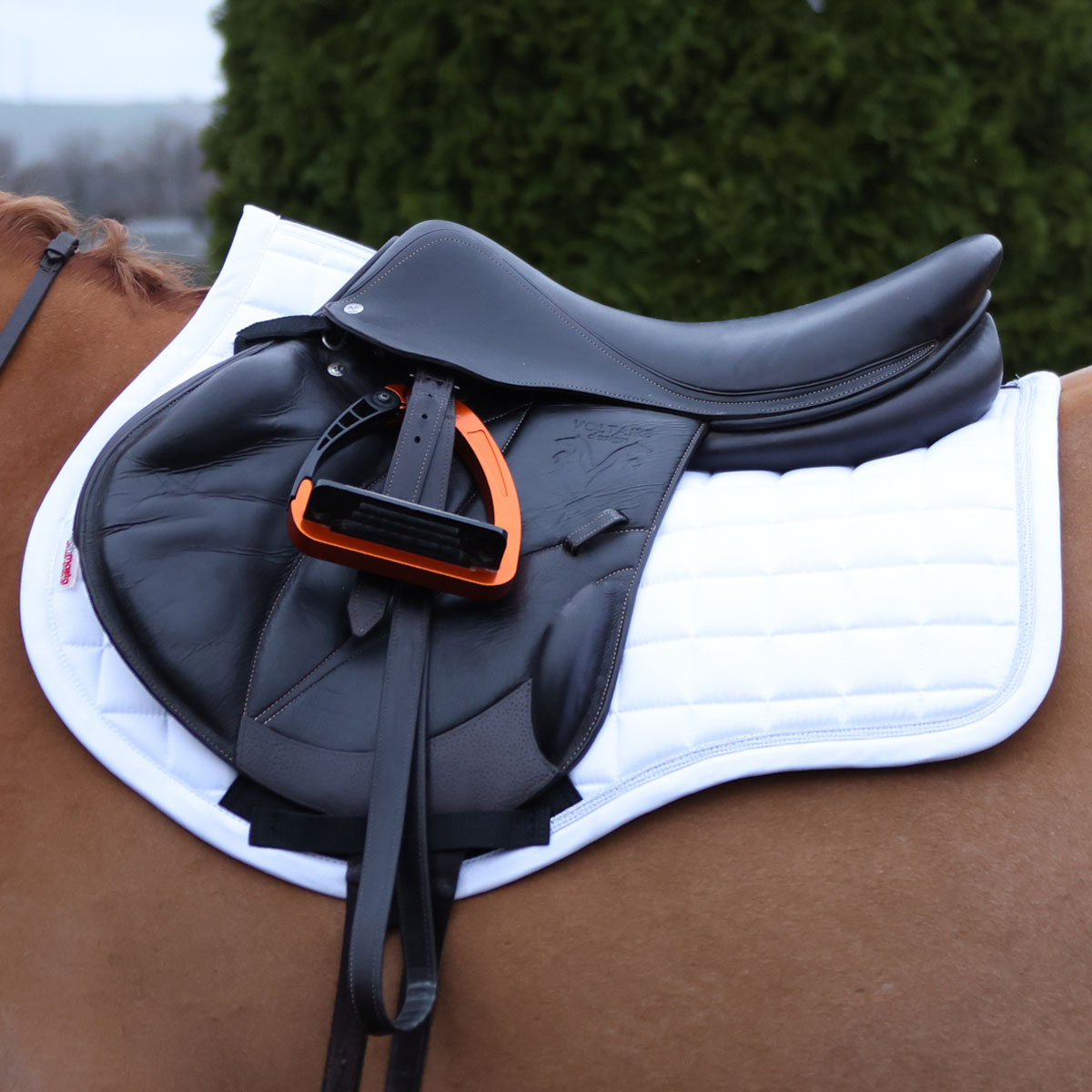 Protechmasta Far Infrared Crystal GP Saddle Pad White