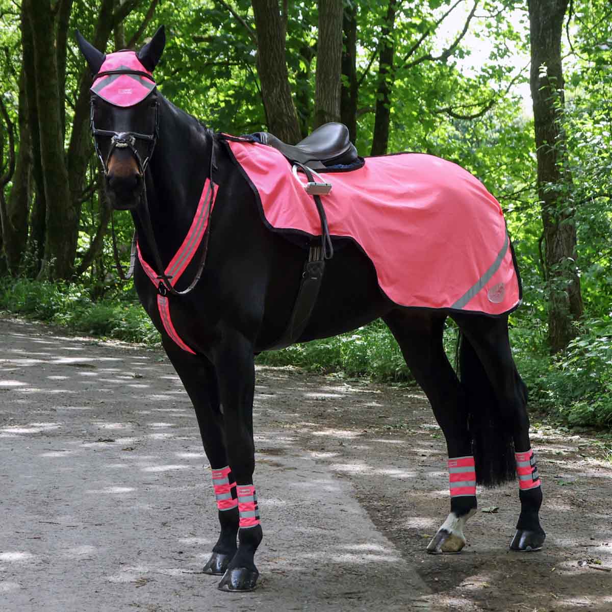 Masta Hi Viz Mesh Wrap Around Exercise Sheet Pink