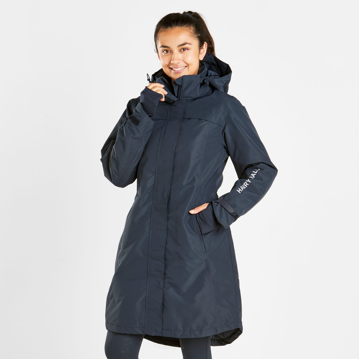 Harry Hall All-Weather Long Coat II Dark Navy
