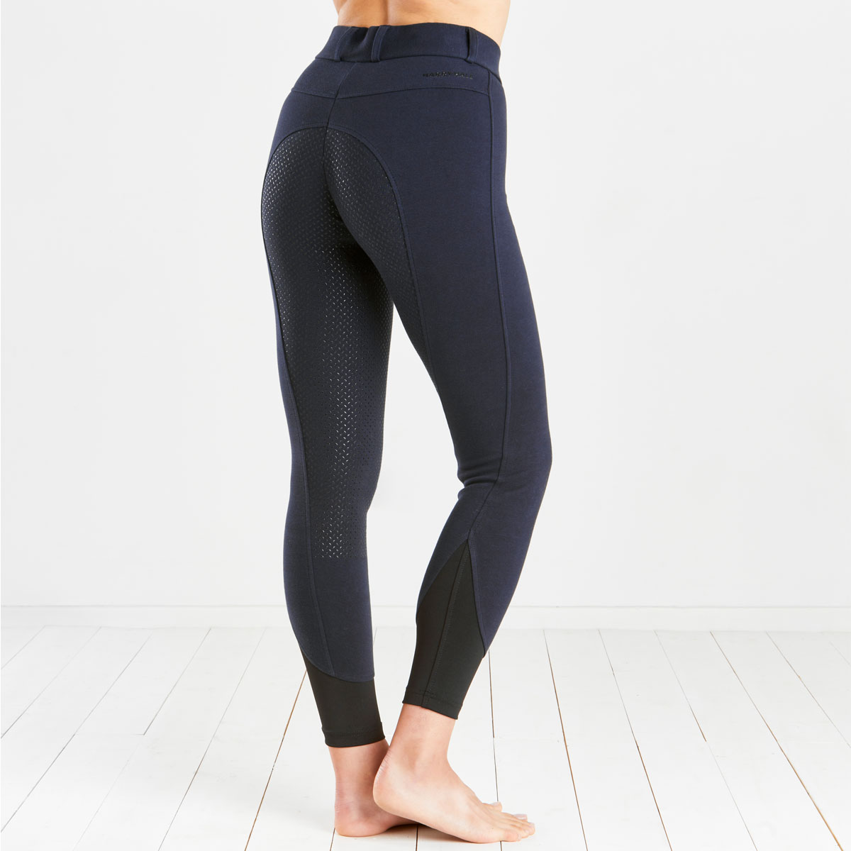 Harry Hall Farnell Breeches Full Grip Seat Navy Blue