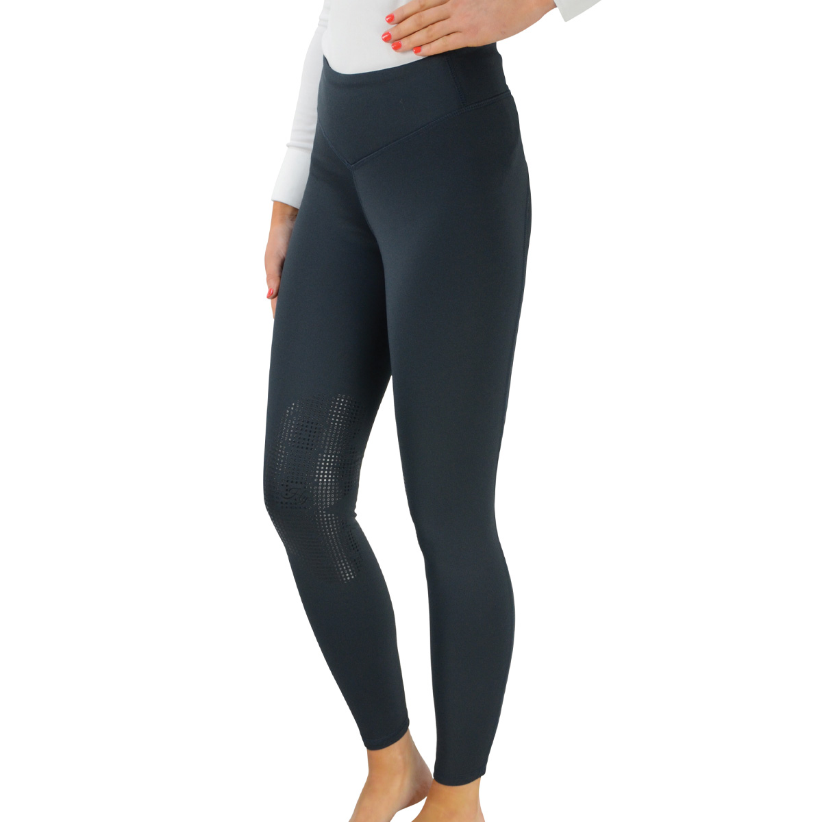 Hy Equestrian OsloPro Softshell Riding Tights Navy Blue