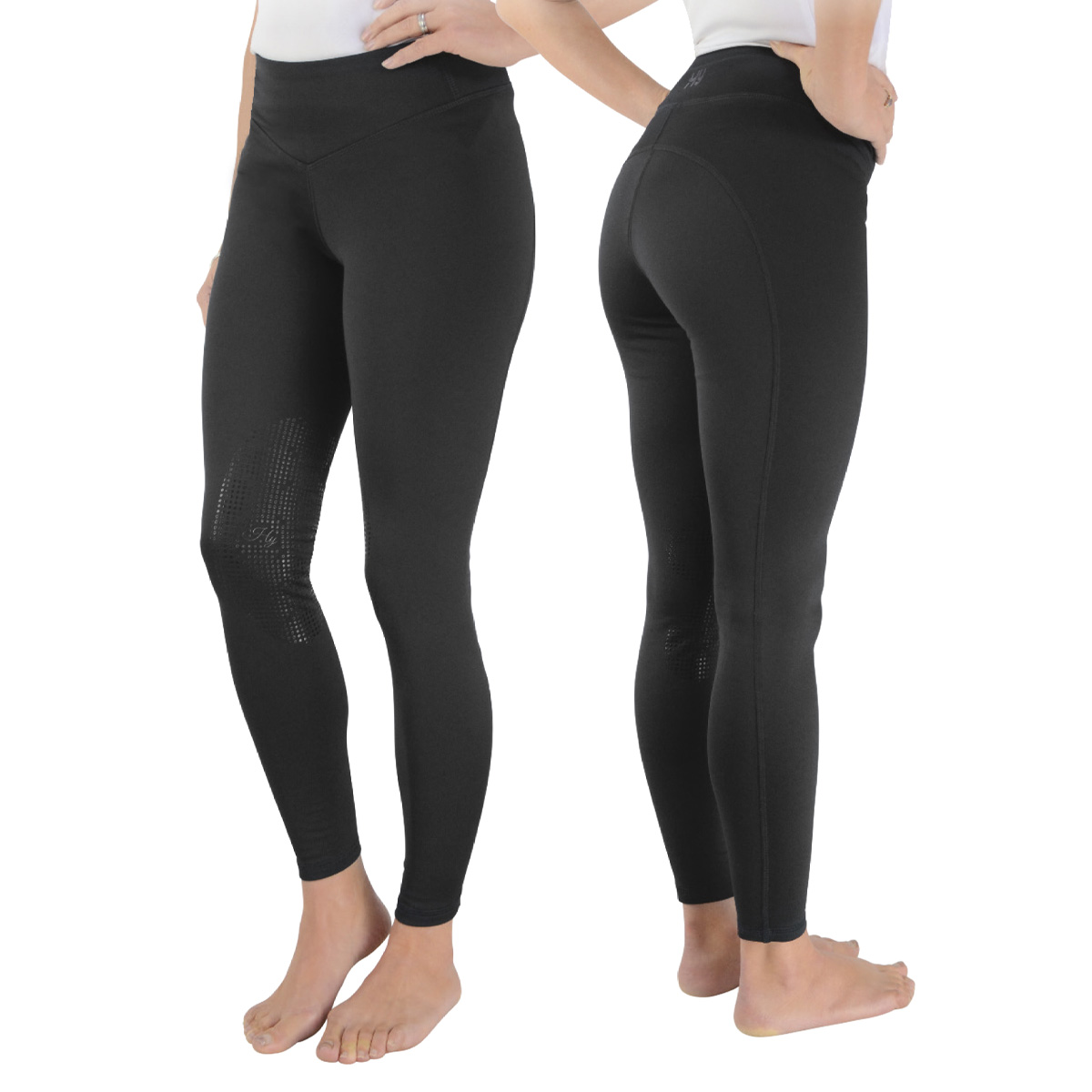 Hy Equestrian OsloPro Softshell Riding Tights Black