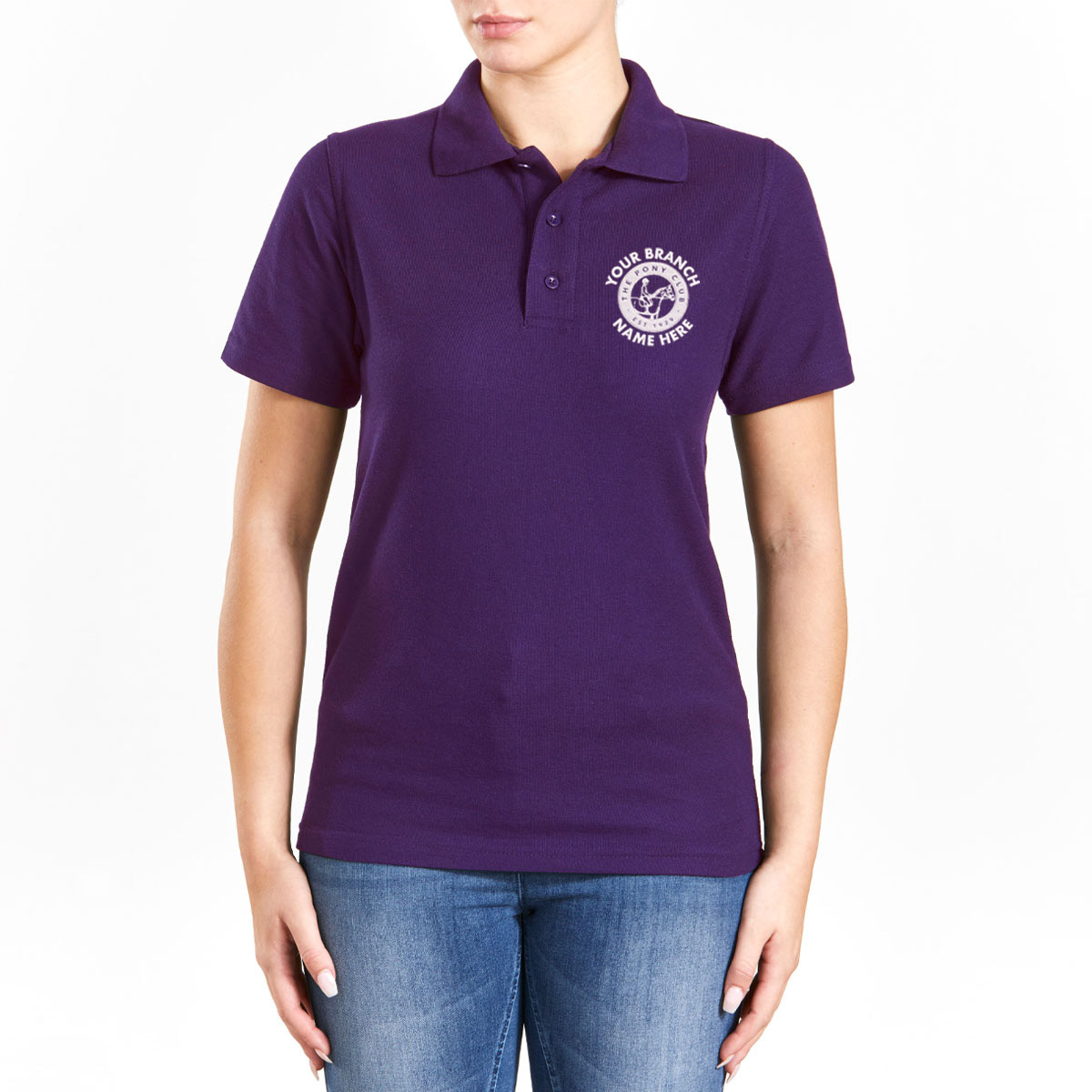 Pony Club Adults Polo Shirt Purple