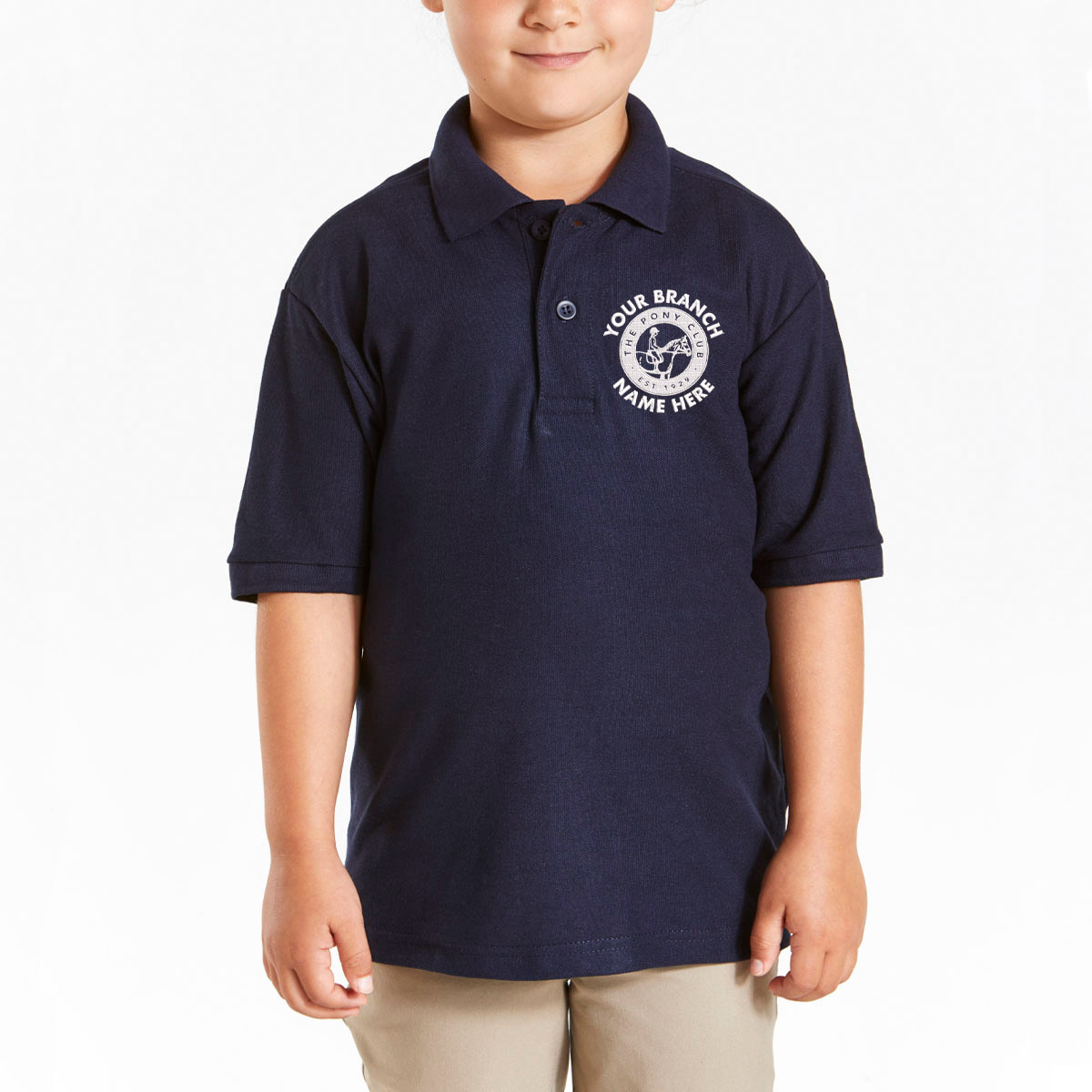 Pony Club Junior Polo Navy Blue