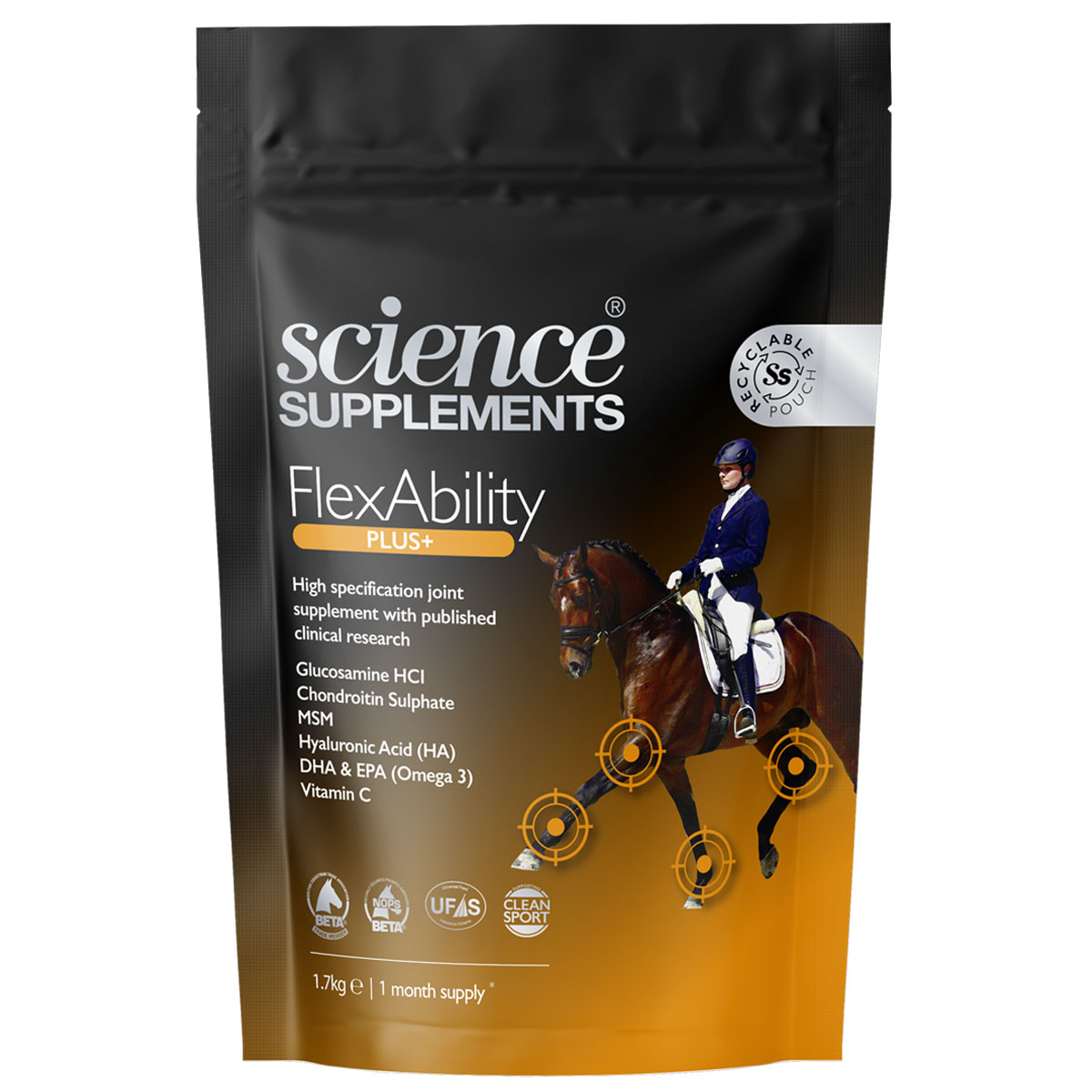 Science Supplements FlexAbility PLUS+ Horse Supplement 1.7kg 