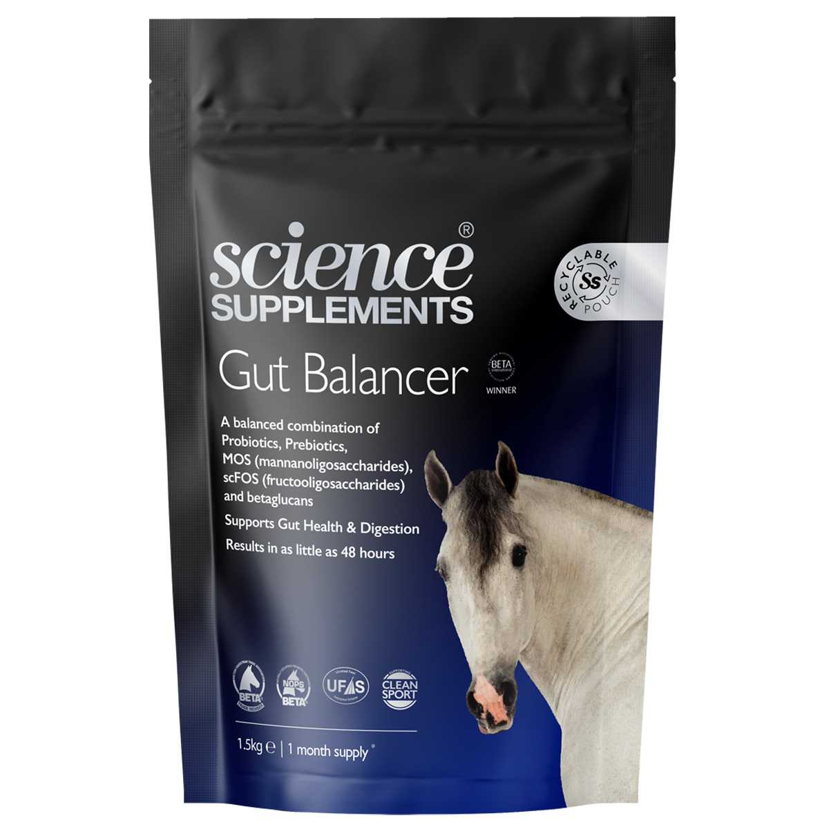 Science Supplements Gut Balancer Horse Supplement 1.5 kg 