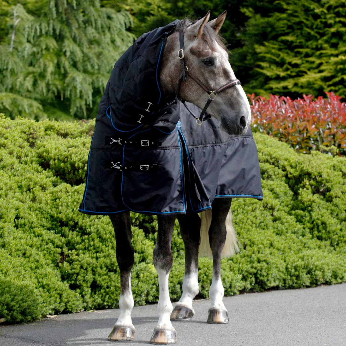 Stablemasta 300g Heavyweight Combo Neck Stable Rug Black