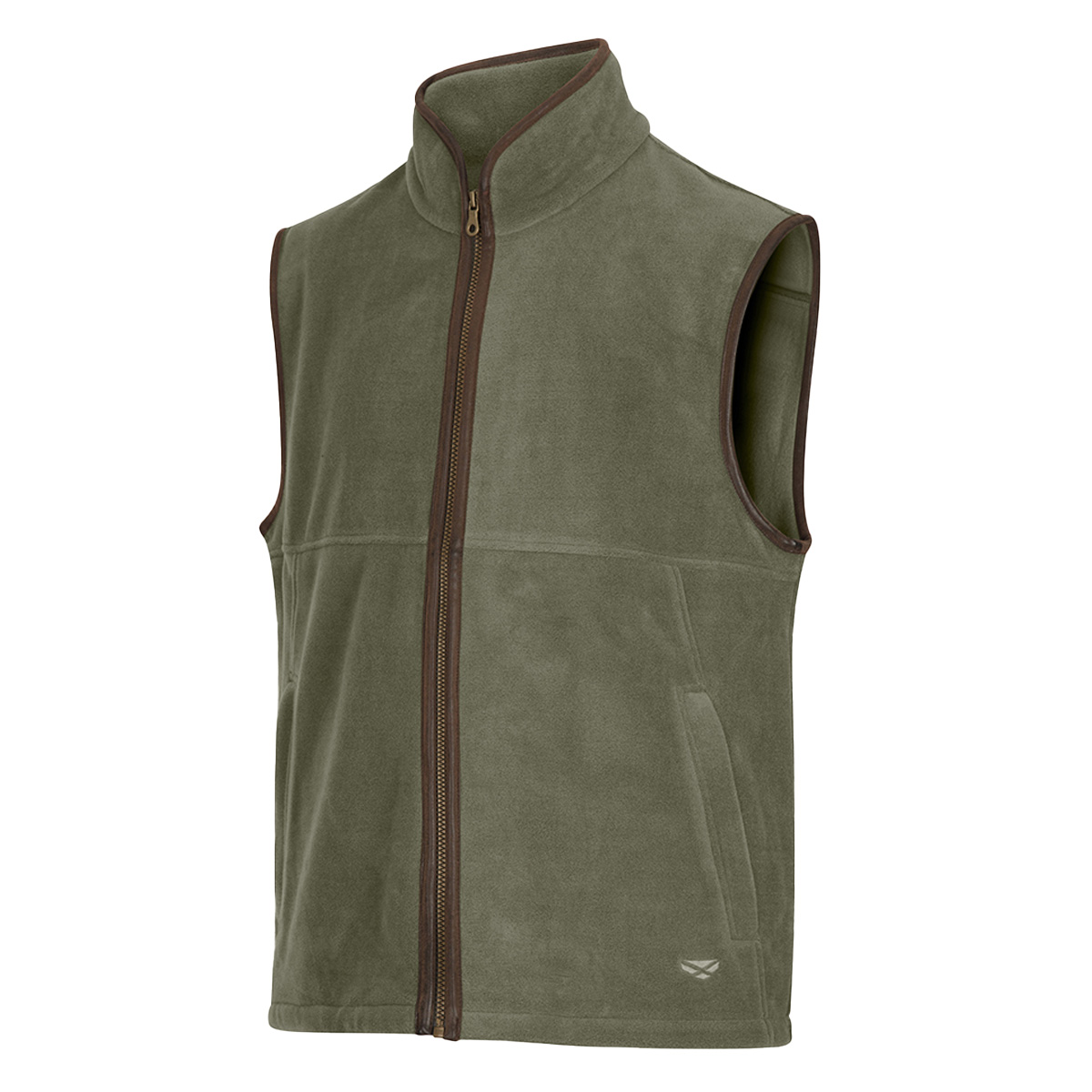 Hoggs Of Fife Stenton Technical Fleece Gilet Lovat