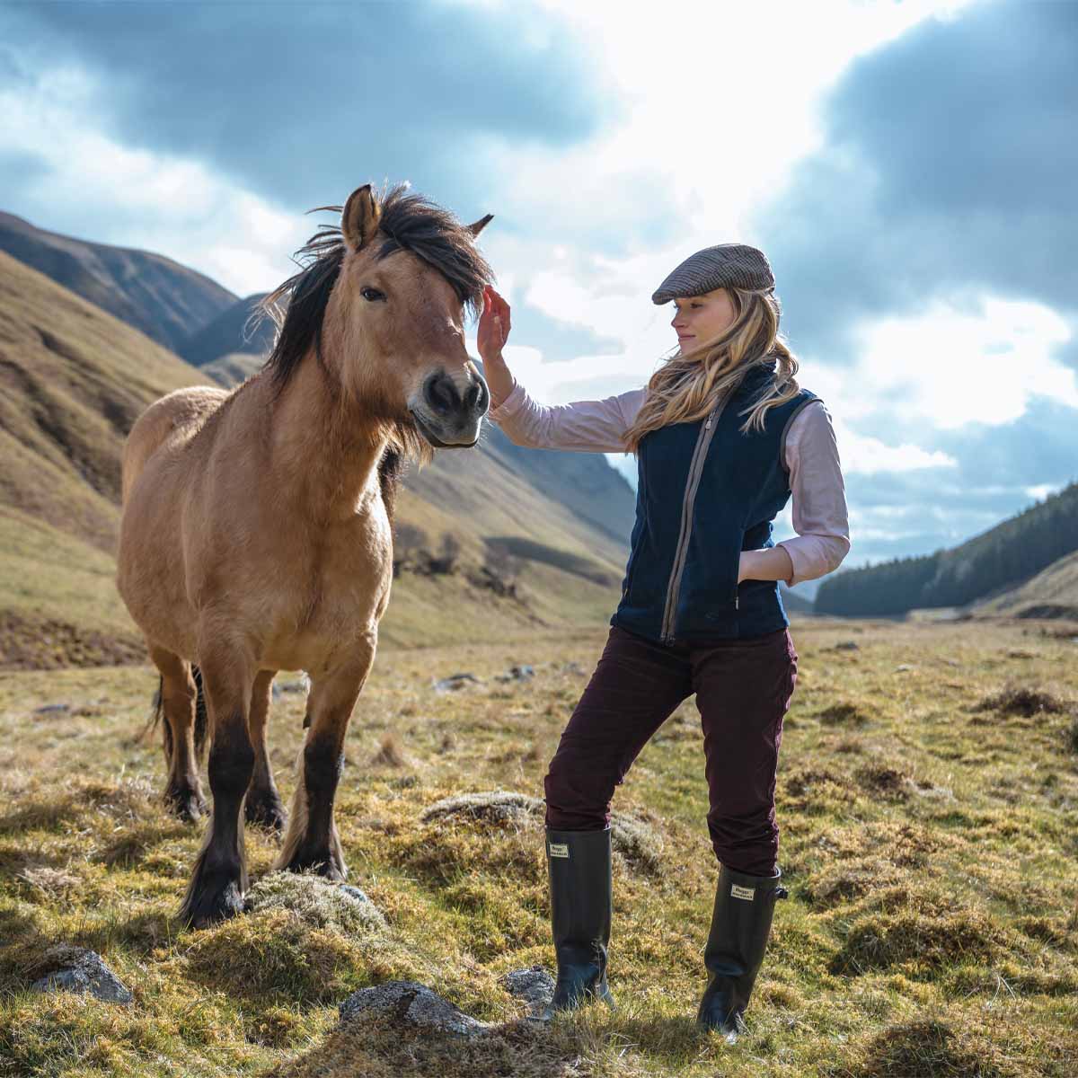 Hoggs Of Fife Stenton Women's Fleece Gilet Midnight Navy