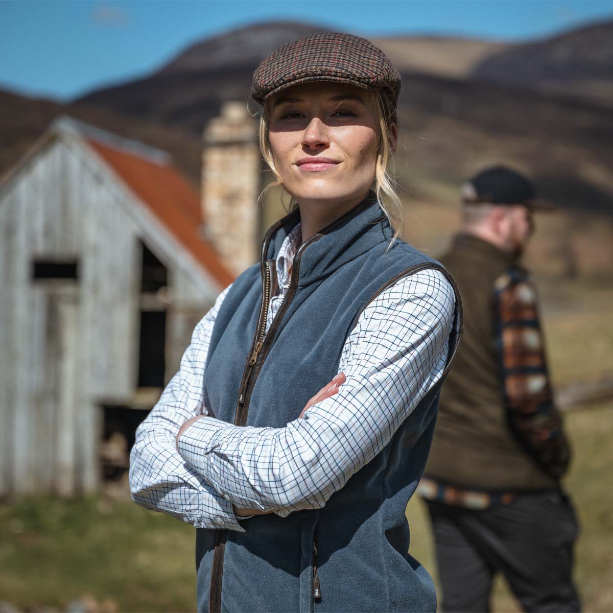 Hoggs Of Fife Stenton Women's Fleece Gilet Slate Grey