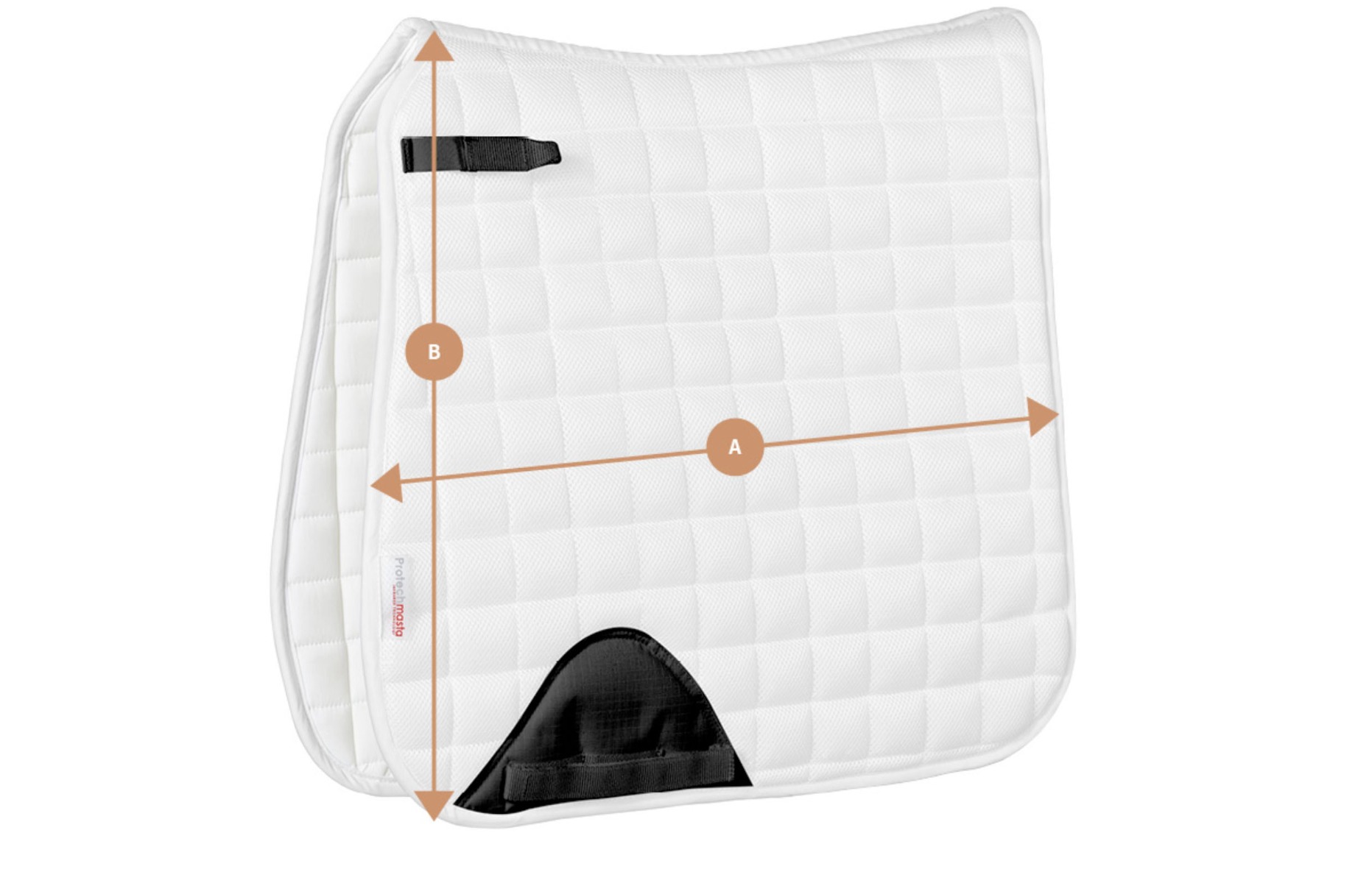 Protechmasta Dressage Saddlepad Size Guide | Harry Hall Protechmasta Dressage Saddlepad Size Guide | Harry Hall